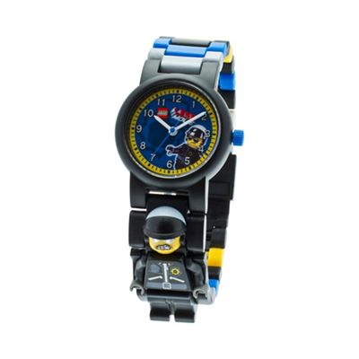 Kids LEGO Movie Bad Cop minifigure link watch